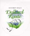 Aufkleber Internationale Dollard-Route klein (5x6,5cm)