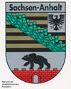 Aufkleber Wappen Land Sachsen-Anhalt (groß 10cm hoch)