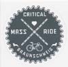 Aufkleber Critical Mass Ride (rund 5cm)