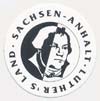 Aufkleber Sachsen-Anhalt Luthers Land (rund 4,5cm)