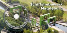 CD-Postkarte Schiffshebewerk Magdeburg Rothensee