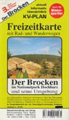 Freizeitkarte der Brocken im Nationalpark Harz (KV-Plan)