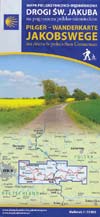 Pilger-Wanderkarte Jakobswege im deutsch-polnischen Grenzraum