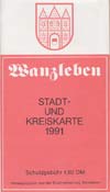 Stadt- und Kreiskarte Wanzleben 1991