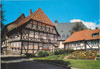 Postkarte Wernigerode - Schiefes Haus und Blumenuhr