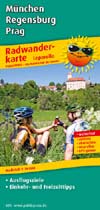 Radwanderkarte Radweg München-Regensburg-Prag, Publicpress