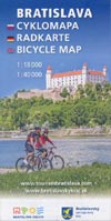 Bratislava Cyklomapa - Radkarte - Bicycle map 1:18.000 + 1:40.000
