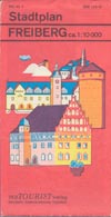 Stadtplan Freiberg DDR 1977