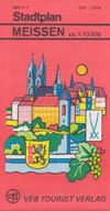 Stadtplan Meissen DDR 1979
