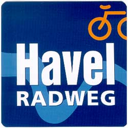 Aufkleber Havel-Radweg 5x5cm