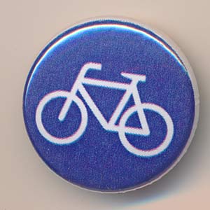 Button Radweg / Fahrrad