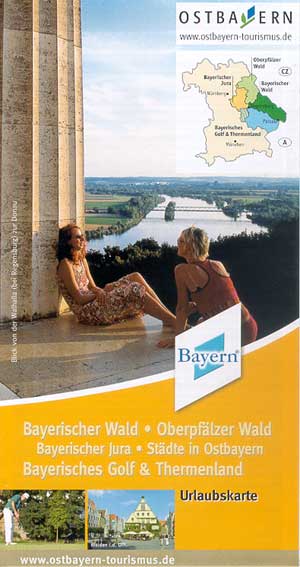 Urlaubskarte Bayrischer Wald - Oberpf&auml;lzer Wald